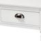 Baxton Studio Garvey French Provincial White Finished Wood 3-Drawer Entryway Console Table 179-11330-Zoro - alternate 9